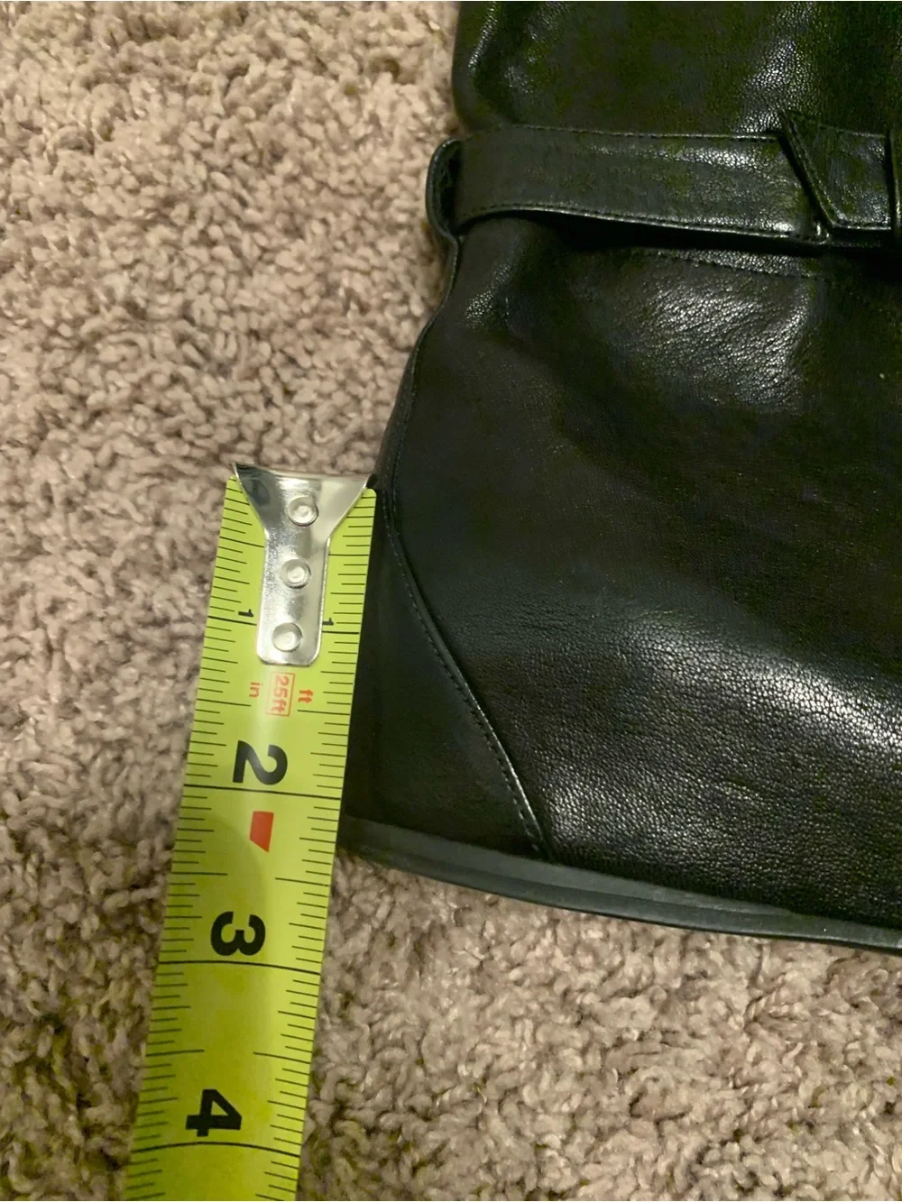 Stuart Weitzman Nappa Slouchy Wedge Boots Black